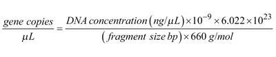 Synthetic oligonucleotides as quantitative PCR standards for quantifying microbial genes